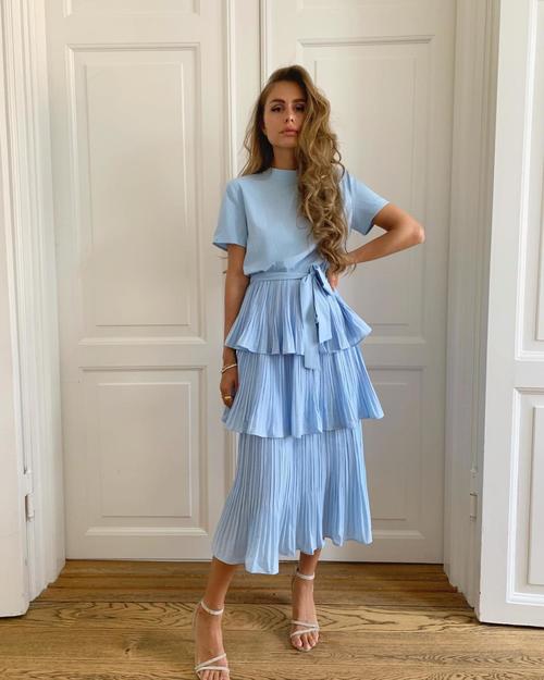 PARIS DRESS - BABY BLUE – M-KAE - Worldwide