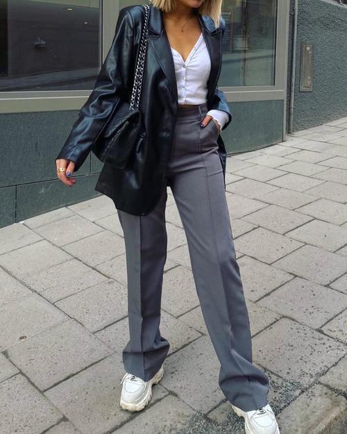 Perfect Fit Suit Pants 1 - Dark Grey 