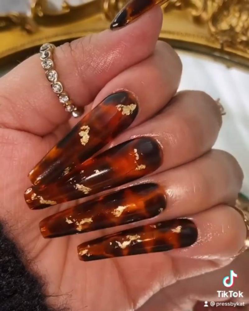 Charme Gel Polish Tinted Glass T02 Old Fashioned Transparent Sheer Dark Brown Daily Charme